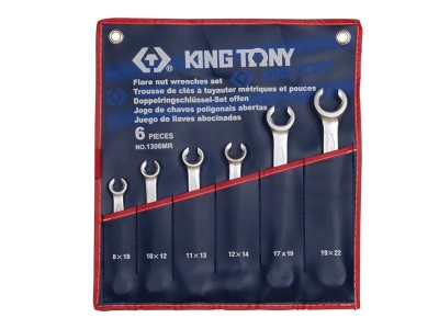KING TONY Набор разрезных ключей 8-22 мм, 6 пр. KING TONY 1306MR