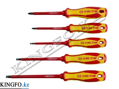 KING TONY Набор отверток в упаковке, диэлектрические 5 пр.