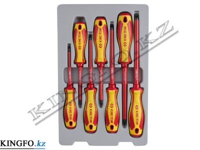 KING TONY Набор отверток в упаковке, диэлектрические 6 пр.