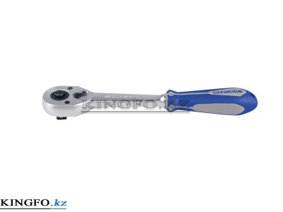 KING TONY Трещотка 1/2", 250 мм, 32 зубца, флажковая с кнопкой.