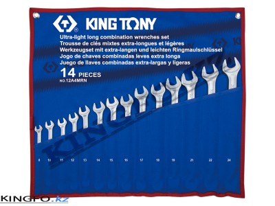 KING TONY Набор комбинированных  ключей, 8-24 мм 14 пр. KING TONY 12A4MRN