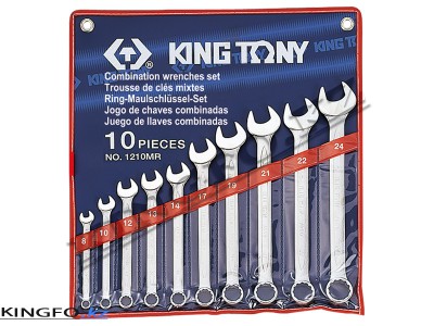 KING TONY Набор комбинированных ключей 8-24 мм 10 пр. KING TONY 1210MR