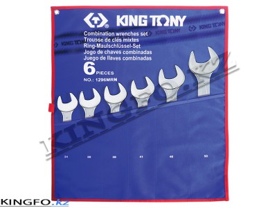 KING TONY Набор комбинированных ключе 34-50 мм 6 пр. KING TONY 1296MRN