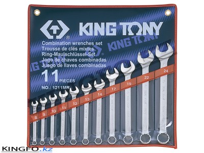 KING TONY Набор комбинированных ключей 8-24 мм 11 пр. KING TONY 1211MR
