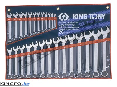 KING TONY Набор комбинированных ключей 6-32 мм 26 пр. KING TONY 1226MR