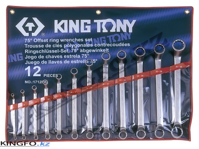 KING TONY Набор накидных ключей 6-32 мм 12 пр. KING TONY 1712MR