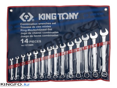 KING TONY Набор комбинированных ключей 8-24 мм 14 пр. KING TONY 1215MR