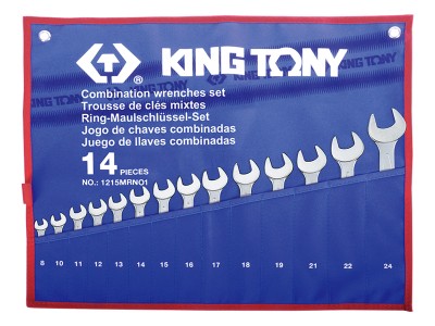KING TONY 1215MRN01 Набор комбинированных ключей 14 пр